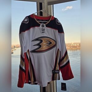 Fanatics Anaheim Ducks Blank Jersey - Black, White, Gold, Red